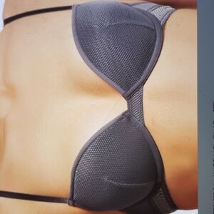 ELLE MACPHERSON BODY CRISP NET T-SHIRT BRA SZ 32C